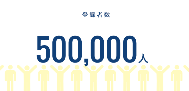 登録者数 500,000人